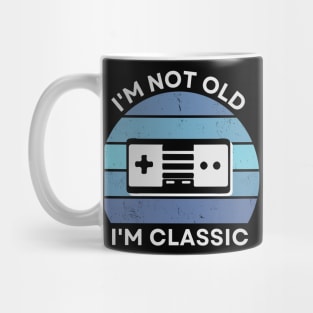 I'm not old, I'm Classic | Game Controller | Retro Hardware | Vintage Sunset | '80s '90s Video Gaming Mug